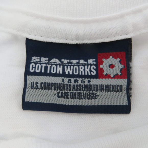 White SISTER'S FAULT T-Shirt Size L - Picture 3 of 4